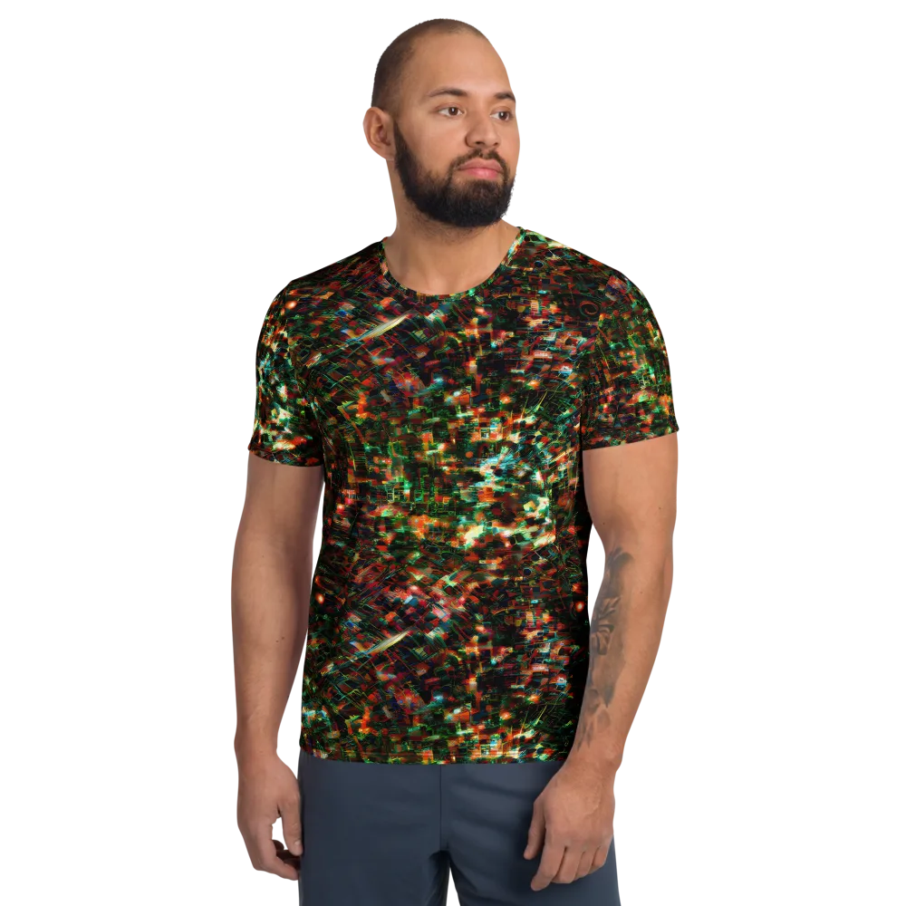 Emerald Afterdark on Men's Athletic T-Shirt — Front