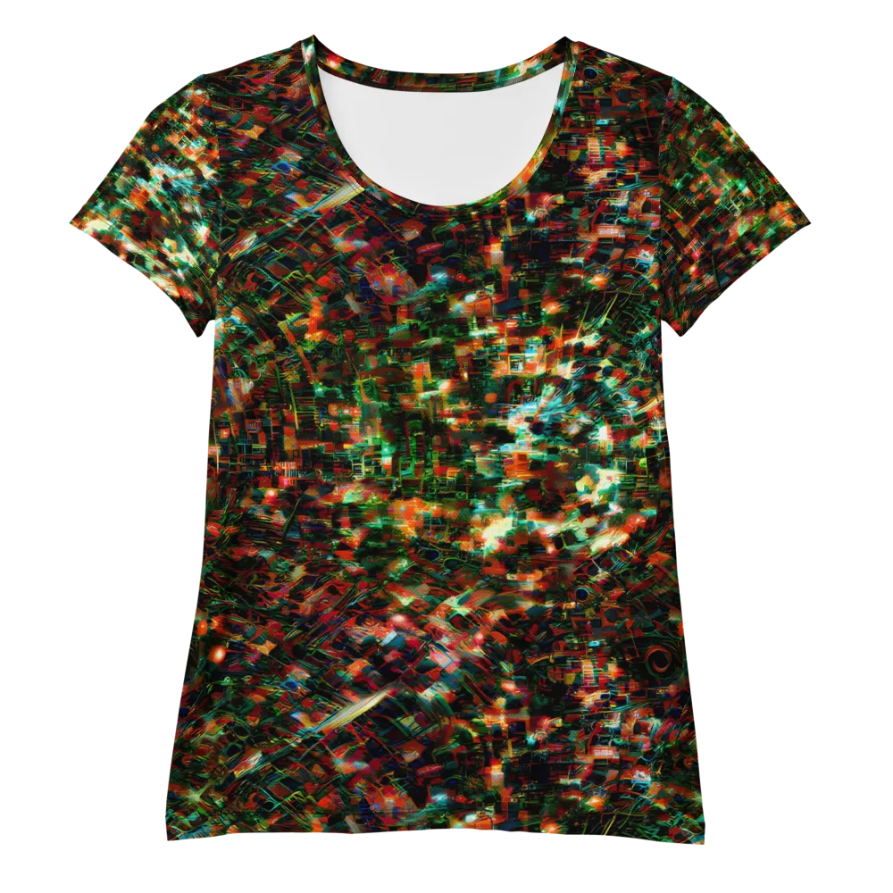 Emerald Afterdark on Women's Athletic T-Shirt — Front