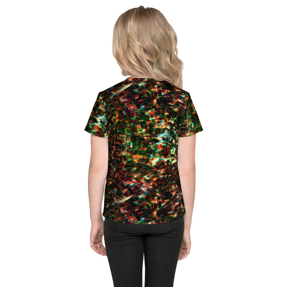Emerald Afterdark on Kids Crew Neck T-Shirt — Back