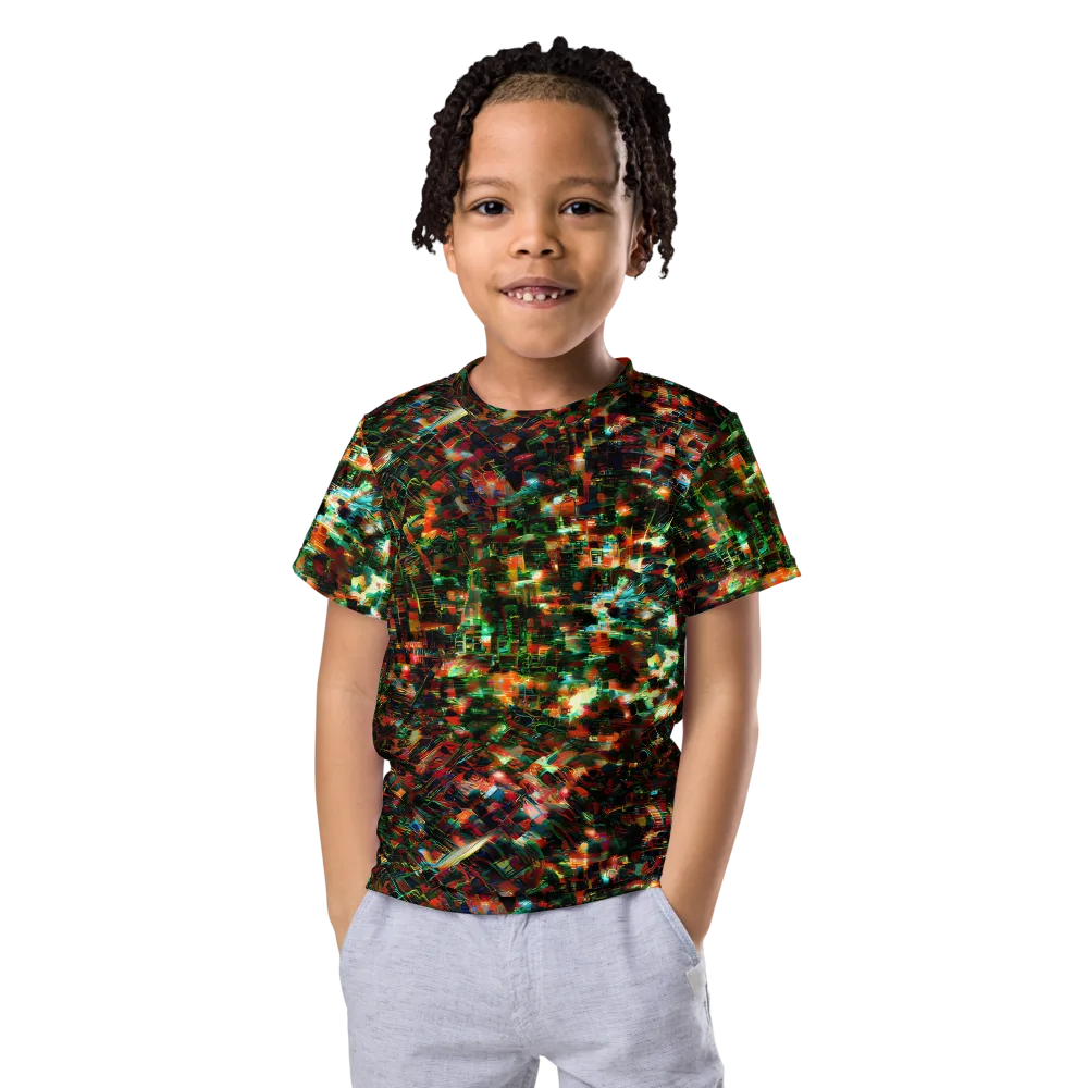 Emerald Afterdark on Kids Crew Neck T-Shirt — Front
