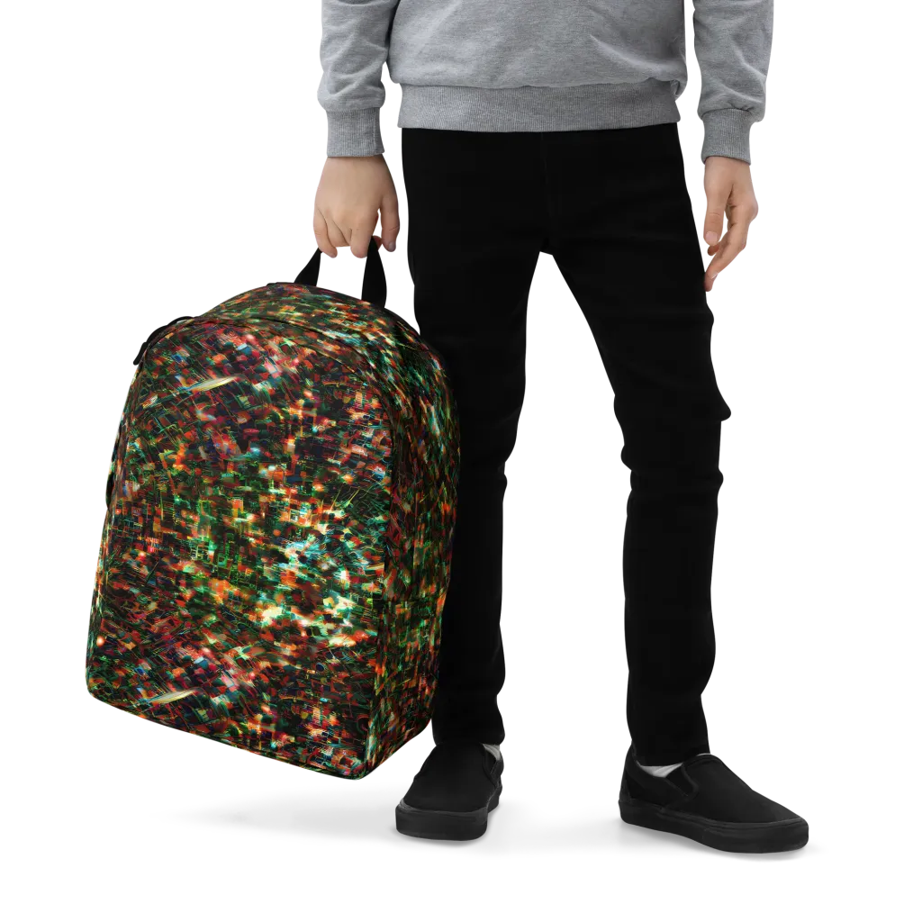 Emerald Afterdark on Minimalist Backpack — Zoomed-in