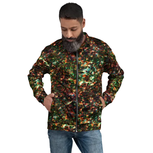 Emerald Afterdark on a Bomber Jacket