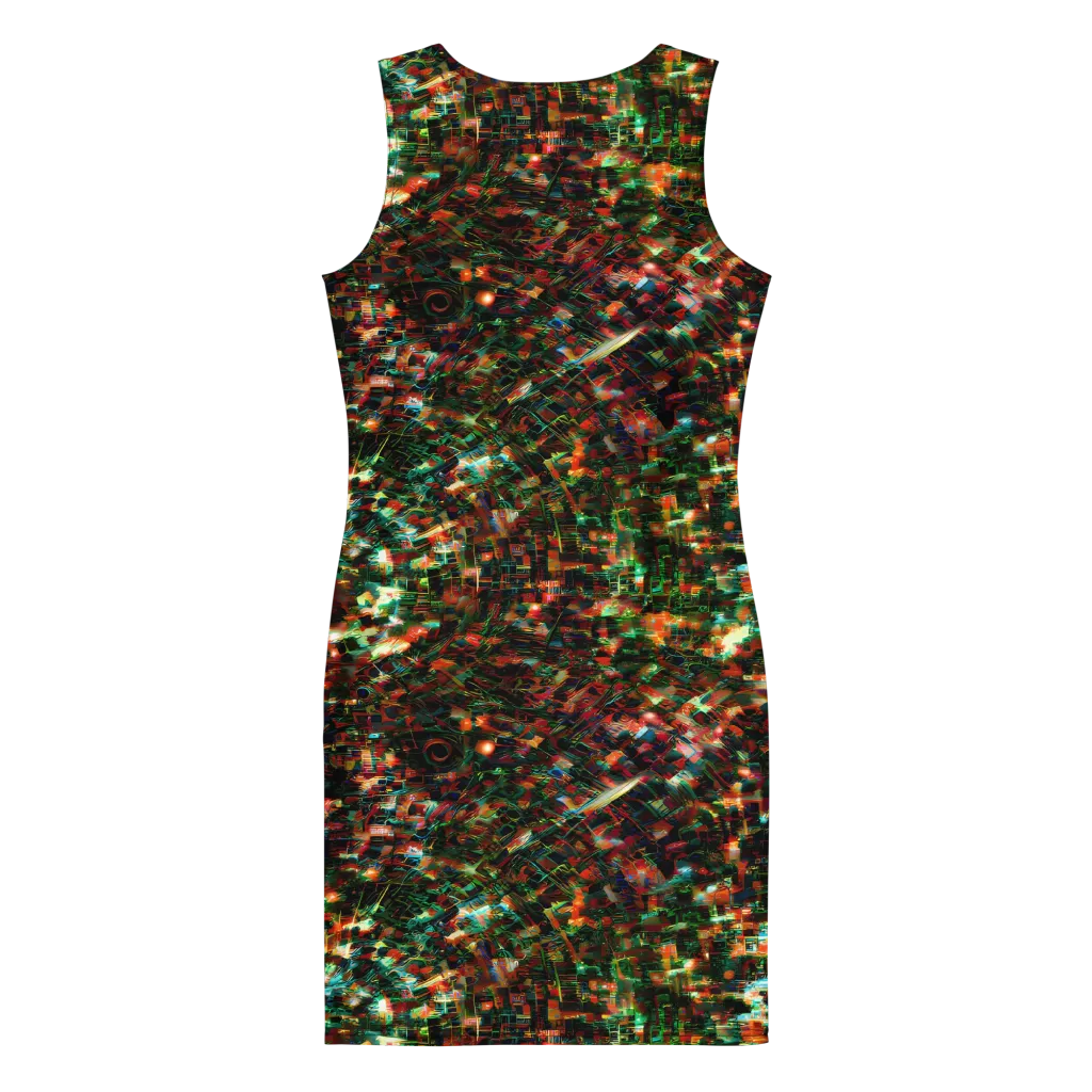 Emerald Afterdark on Bodycon Dress — Back