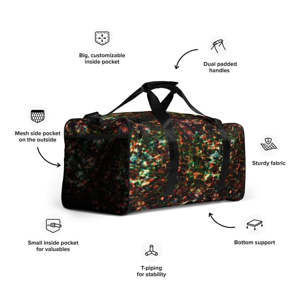 Emerald Afterdark on Duffle Bag — Right Front