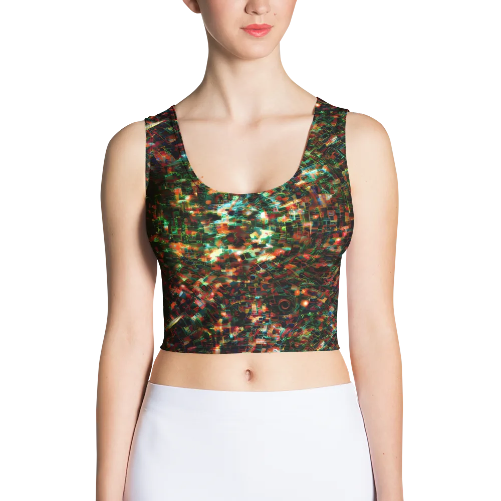 Emerald Afterdark on Crop Top — Front