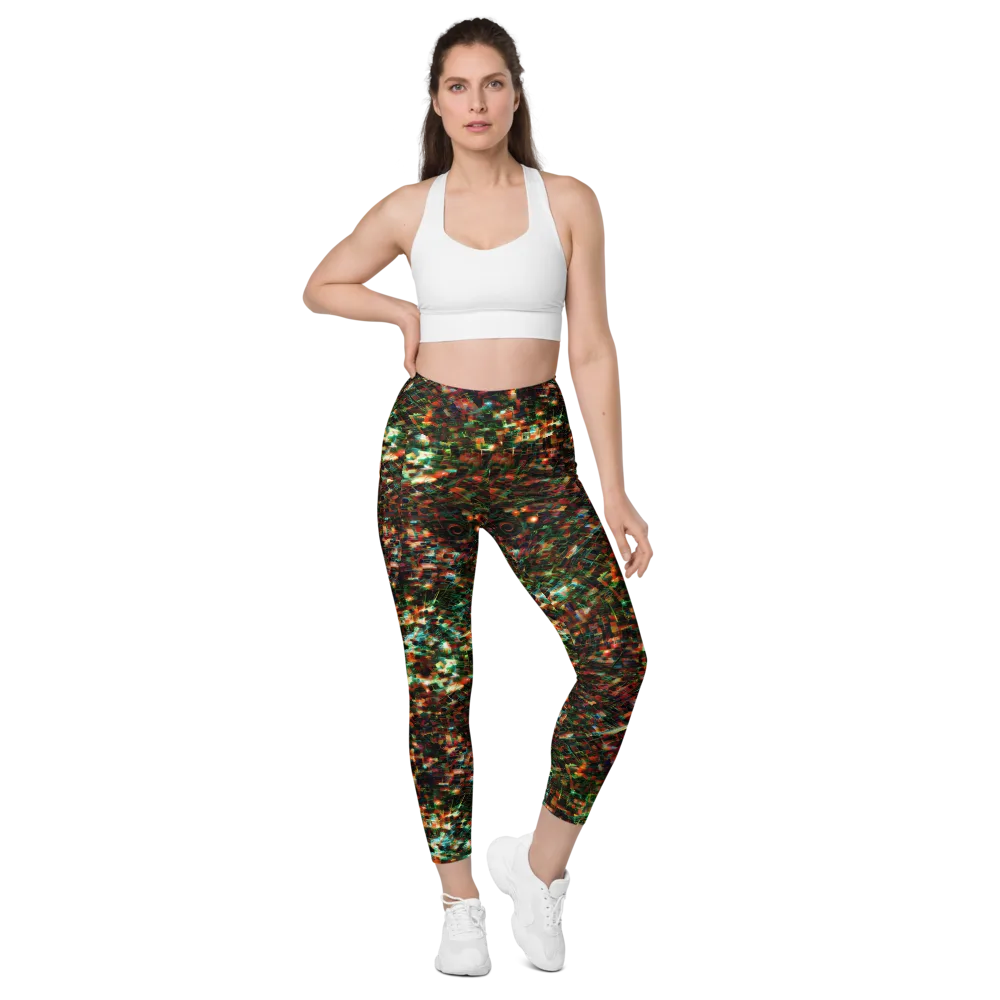 Emerald Afterdark on Leggings with Pockets — Front