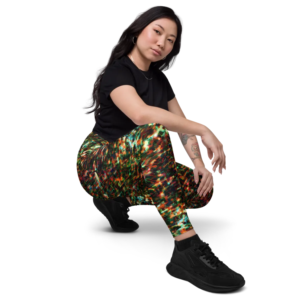 Emerald Afterdark on Leggings with Pockets — Right Front