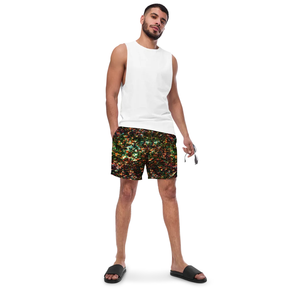 Emerald Afterdark on Swim Trunks — Front