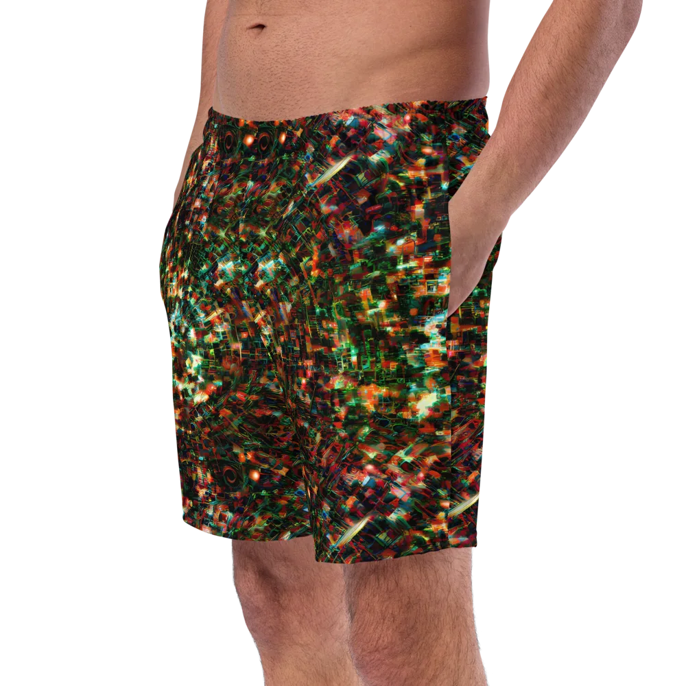 Emerald Afterdark on Swim Trunks — Left Front