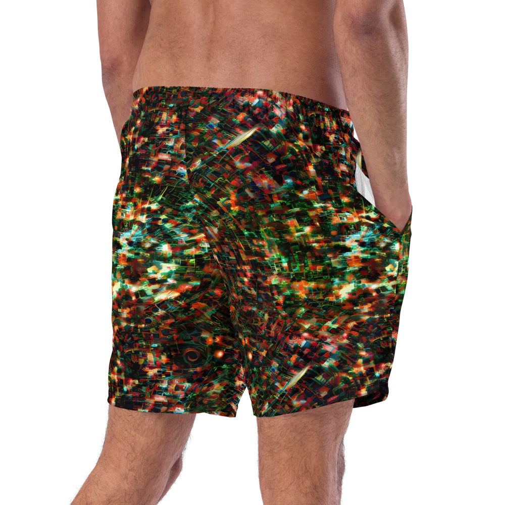 Emerald Afterdark on Swim Trunks — Right Back