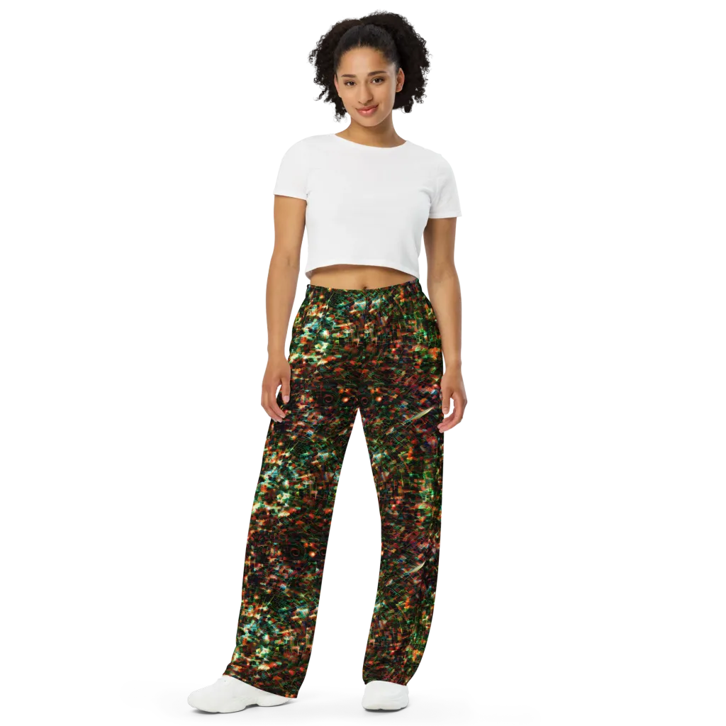 Emerald Afterdark on Wide-Leg Pants — Front