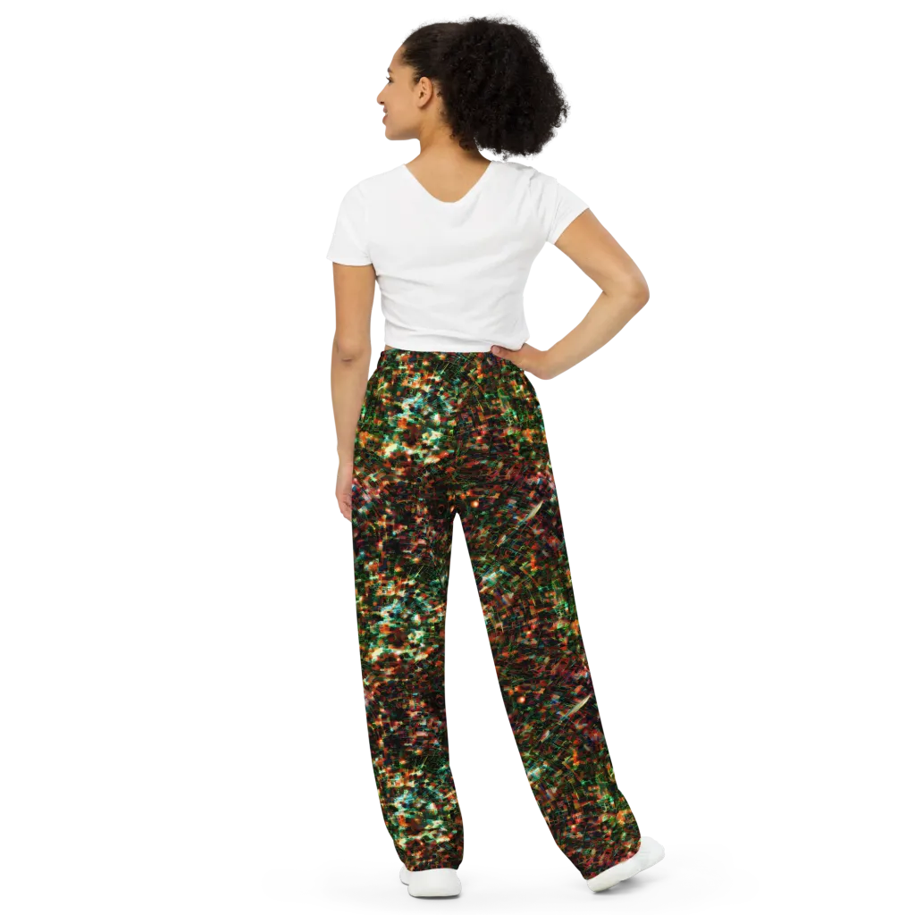Emerald Afterdark on Wide-Leg Pants — Back
