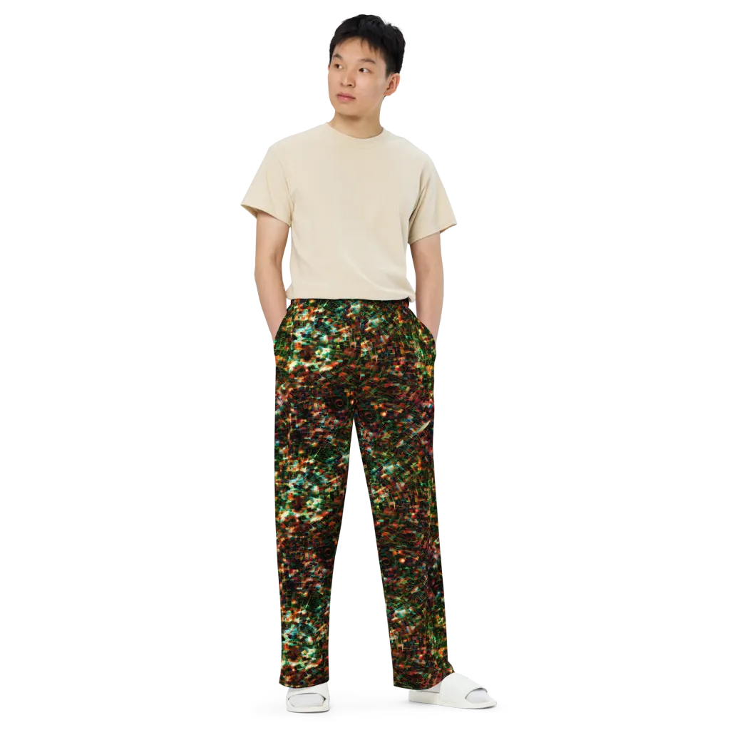 Emerald Afterdark on Wide-Leg Pants — Front