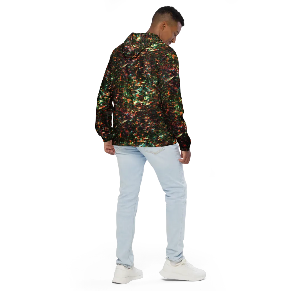 Emerald Afterdark on Men's Windbreaker — Back