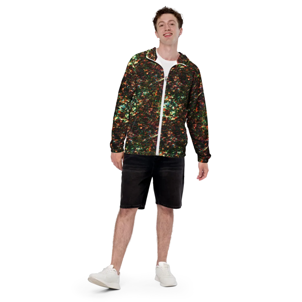 Emerald Afterdark on Men's Windbreaker — Front