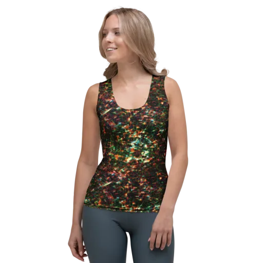 Emerald Afterdark on a Women's Tank Top