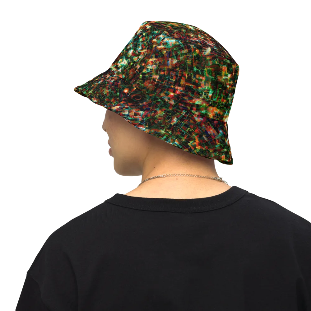 Emerald Afterdark on Reversible Bucket Hat — Back Inside