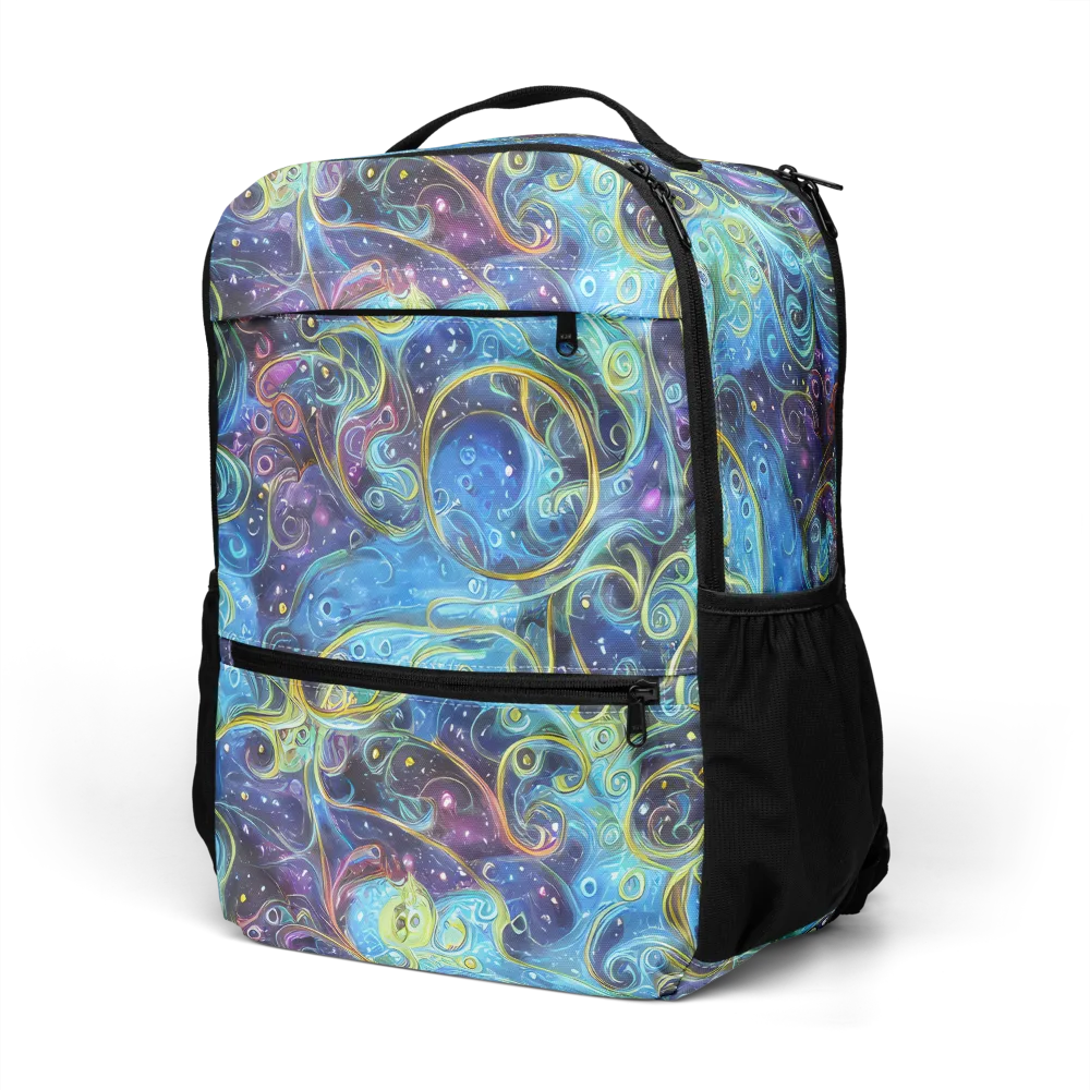 Azure Labyrinth on Utility Backpack — Left Front