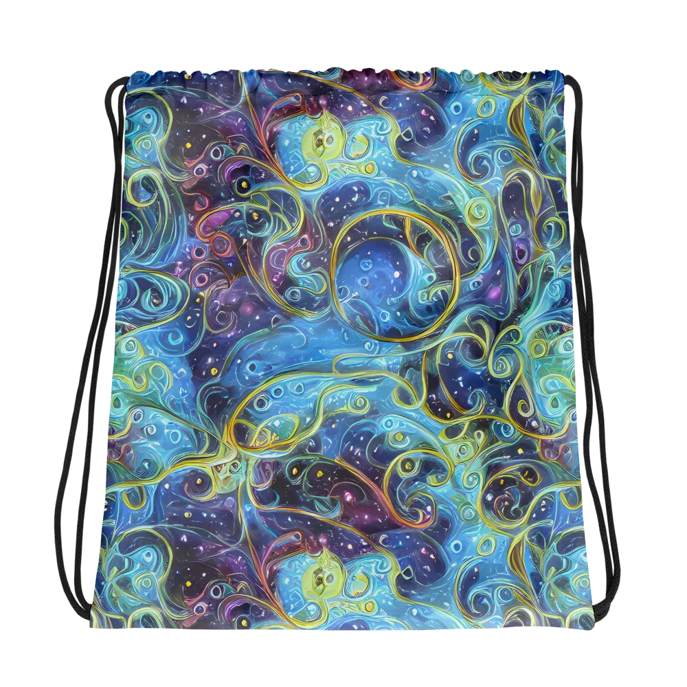 Azure Labyrinth on Drawstring Bag — Photo