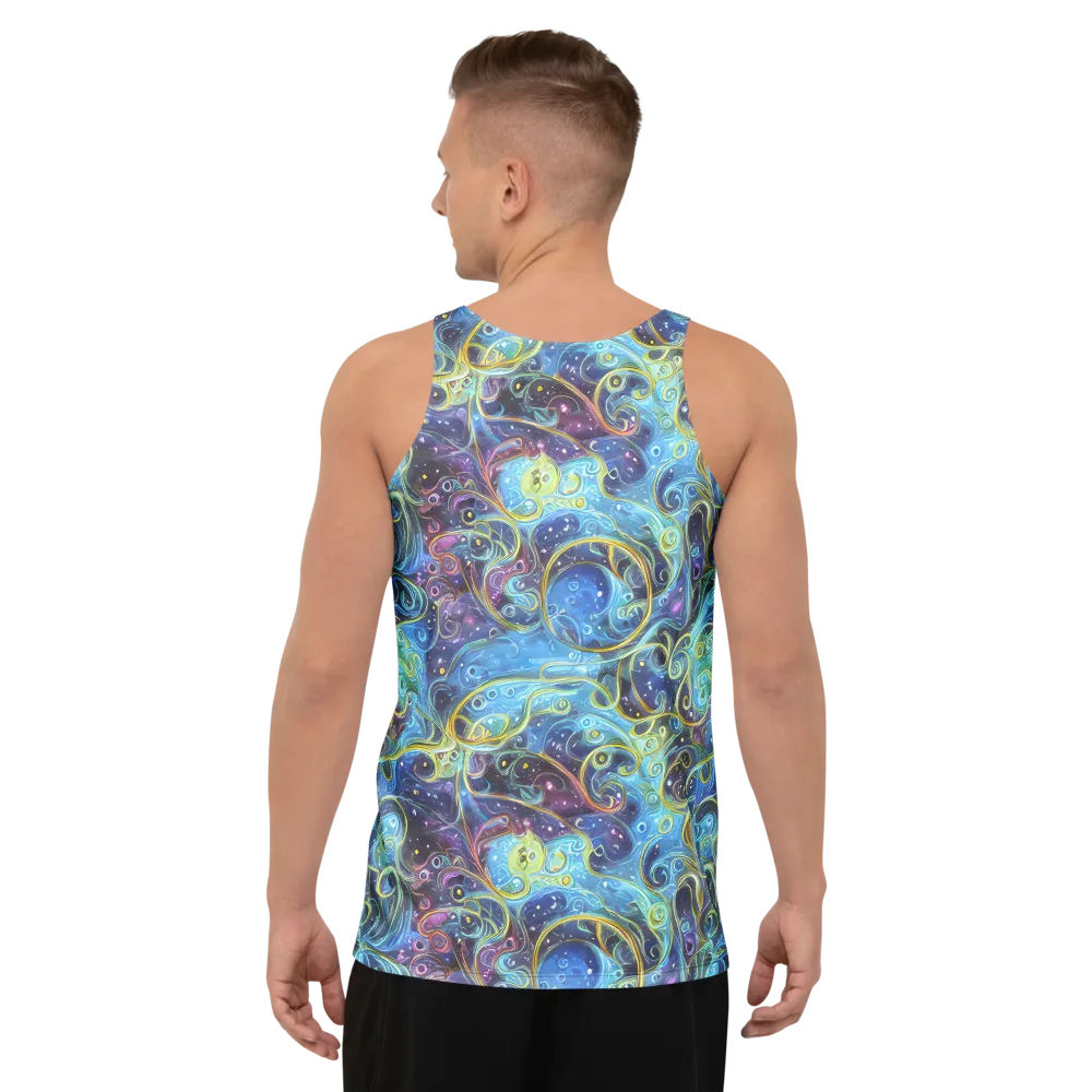 Azure Labyrinth on Men's Tank Top — Back