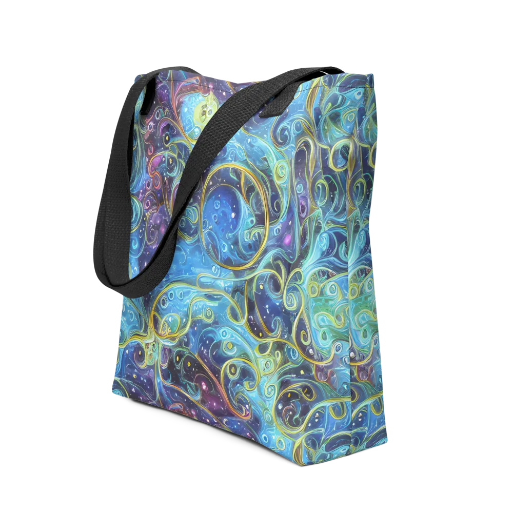 Azure Labyrinth on Tote Bag — Front