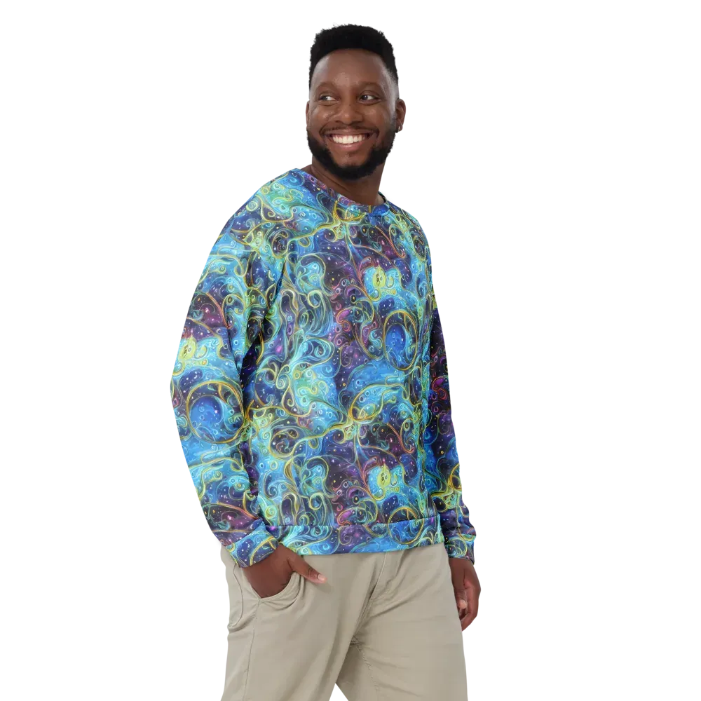 Azure Labyrinth on Sweatshirt — Front