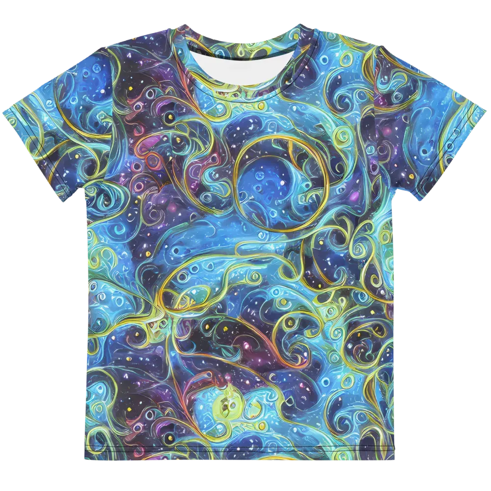 Azure Labyrinth on Kids Crew Neck T-Shirt — Front