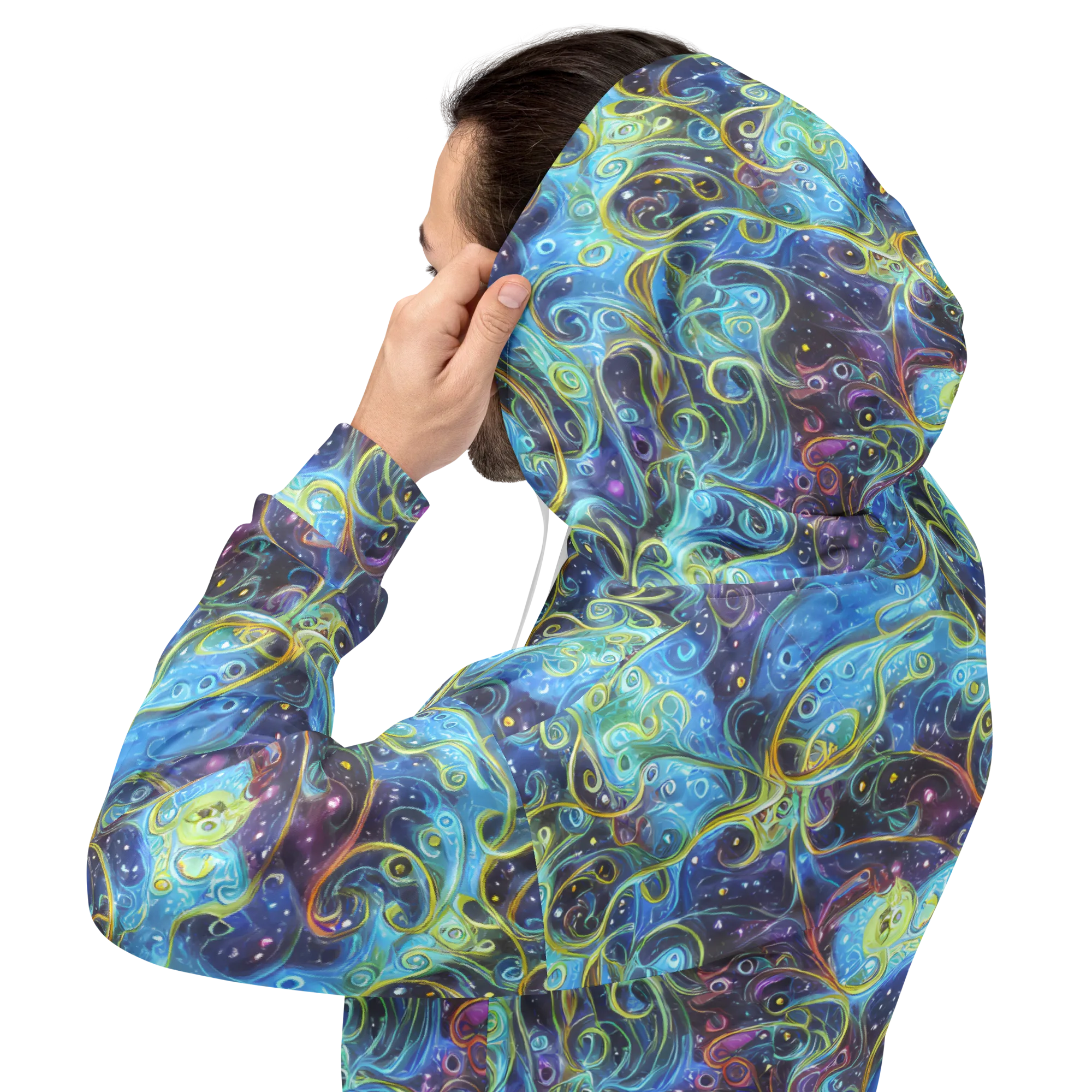 Azure Labyrinth on Hoodie — Back