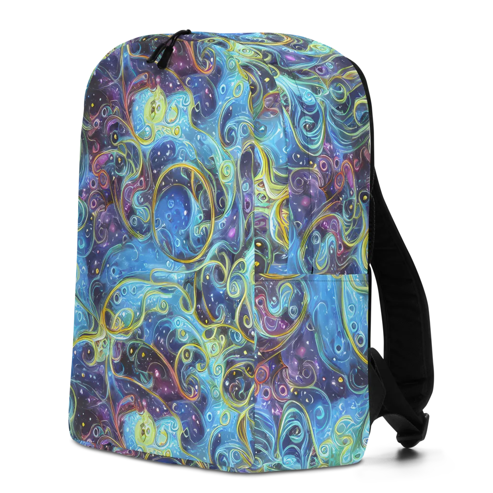 Azure Labyrinth on Minimalist Backpack — Left
