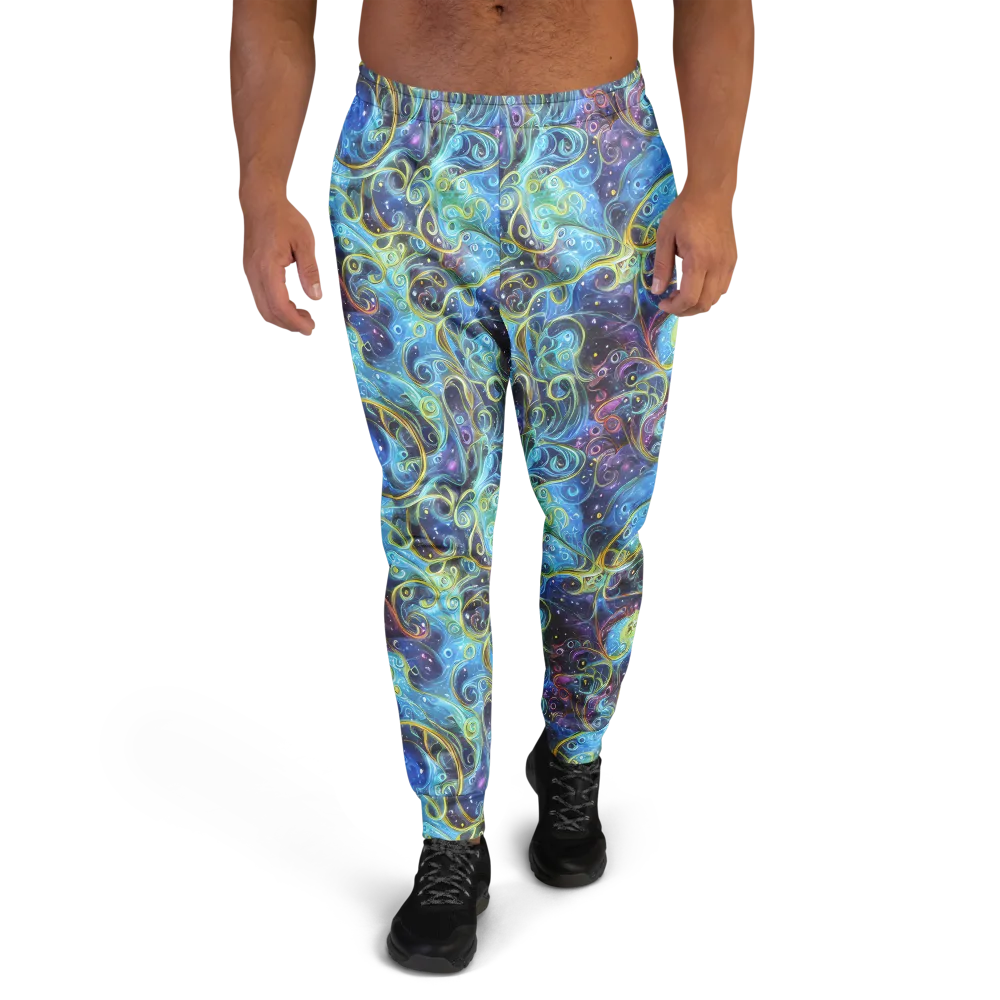 Azure Labyrinth on Men's Joggers — Front