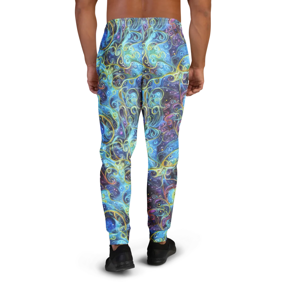 Azure Labyrinth on Men's Joggers — Back
