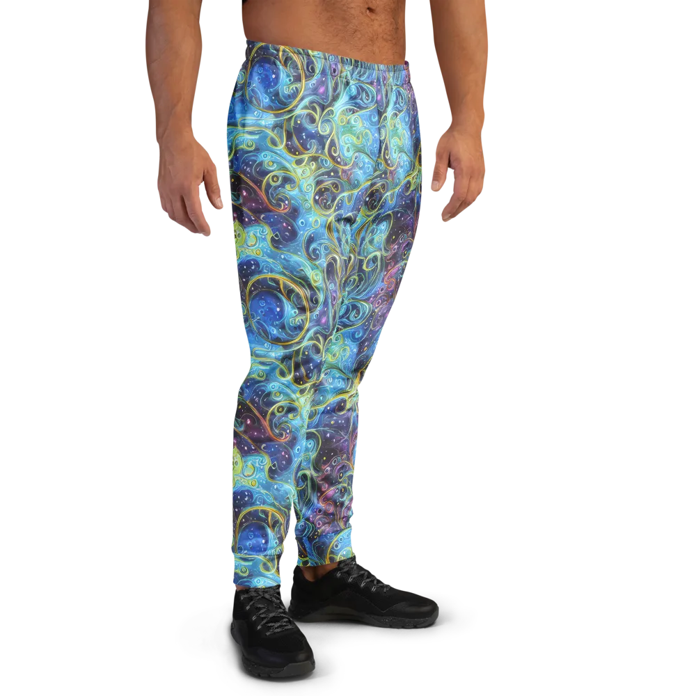 Azure Labyrinth on Men's Joggers — Right