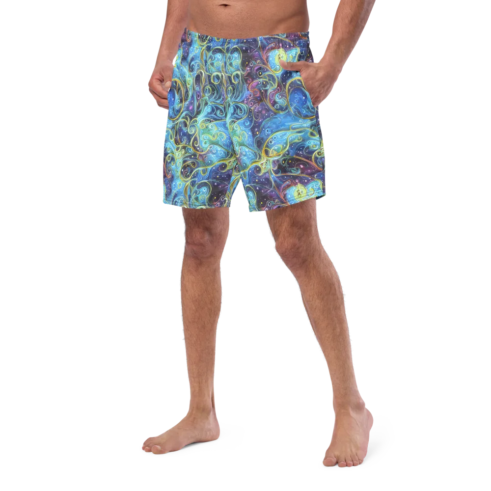 Azure Labyrinth on Swim Trunks — Left Front
