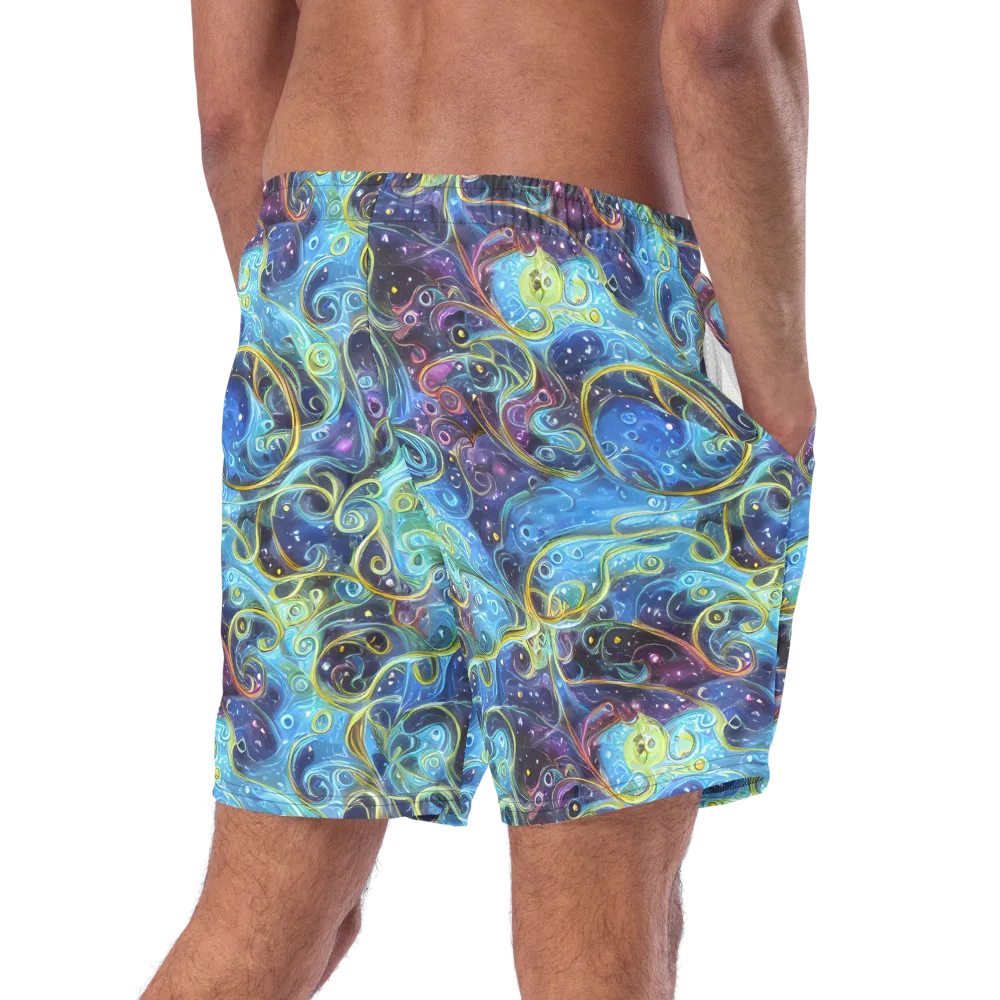 Azure Labyrinth on Swim Trunks — Right Back
