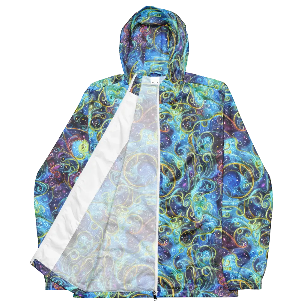 Azure Labyrinth on Men's Windbreaker — Front