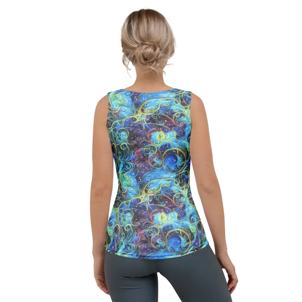Azure Labyrinth on Women's Tank Top — Back
