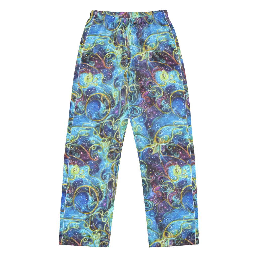 Azure Labyrinth on Women's Pajama Pants — Front