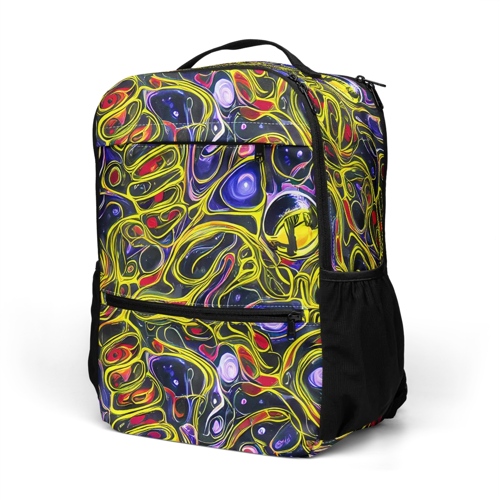 Prismatic Circuitry on Utility Backpack — Left Front