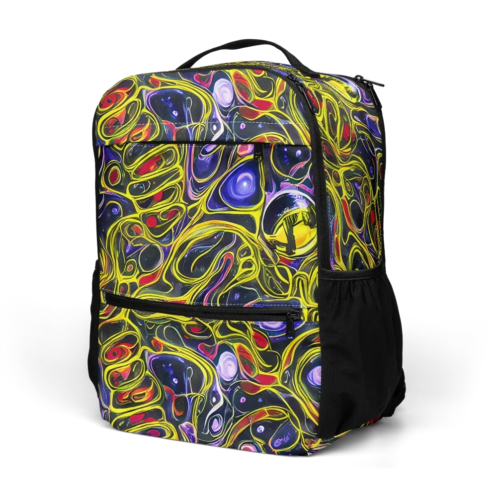 Prismatic Circuitry on Utility Backpack — Left Front