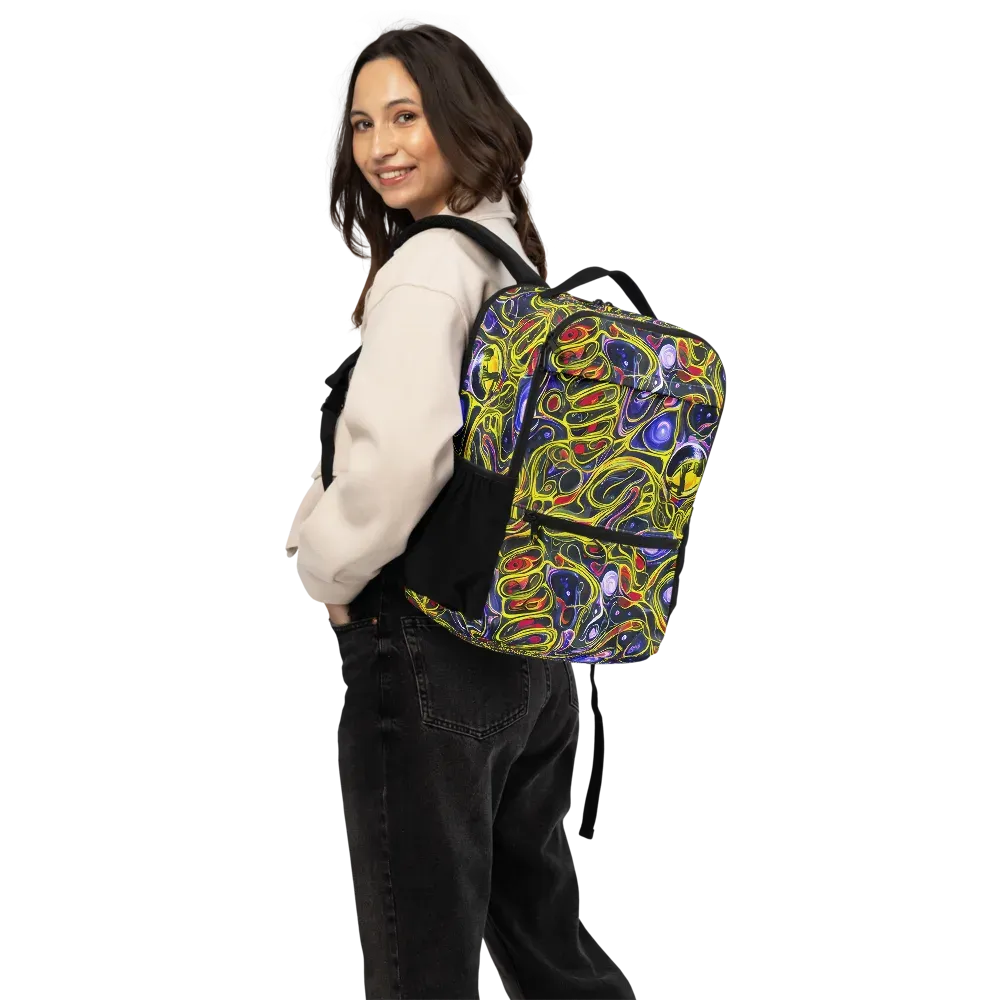Prismatic Circuitry on Utility Backpack — Back