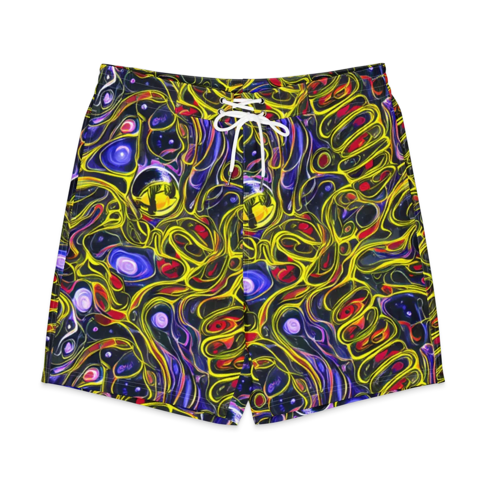 Prismatic Circuitry on Men's Board Shorts — Front