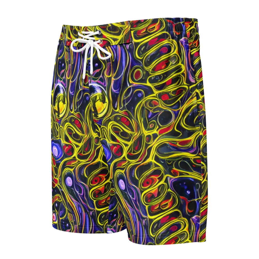 Prismatic Circuitry on Men's Board Shorts — Front
