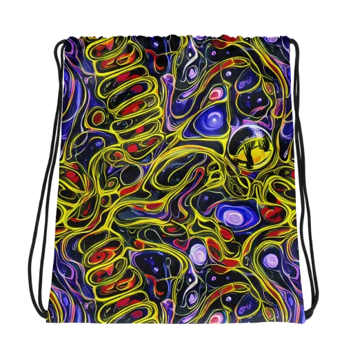 Prismatic Circuitry on a Drawstring Bag