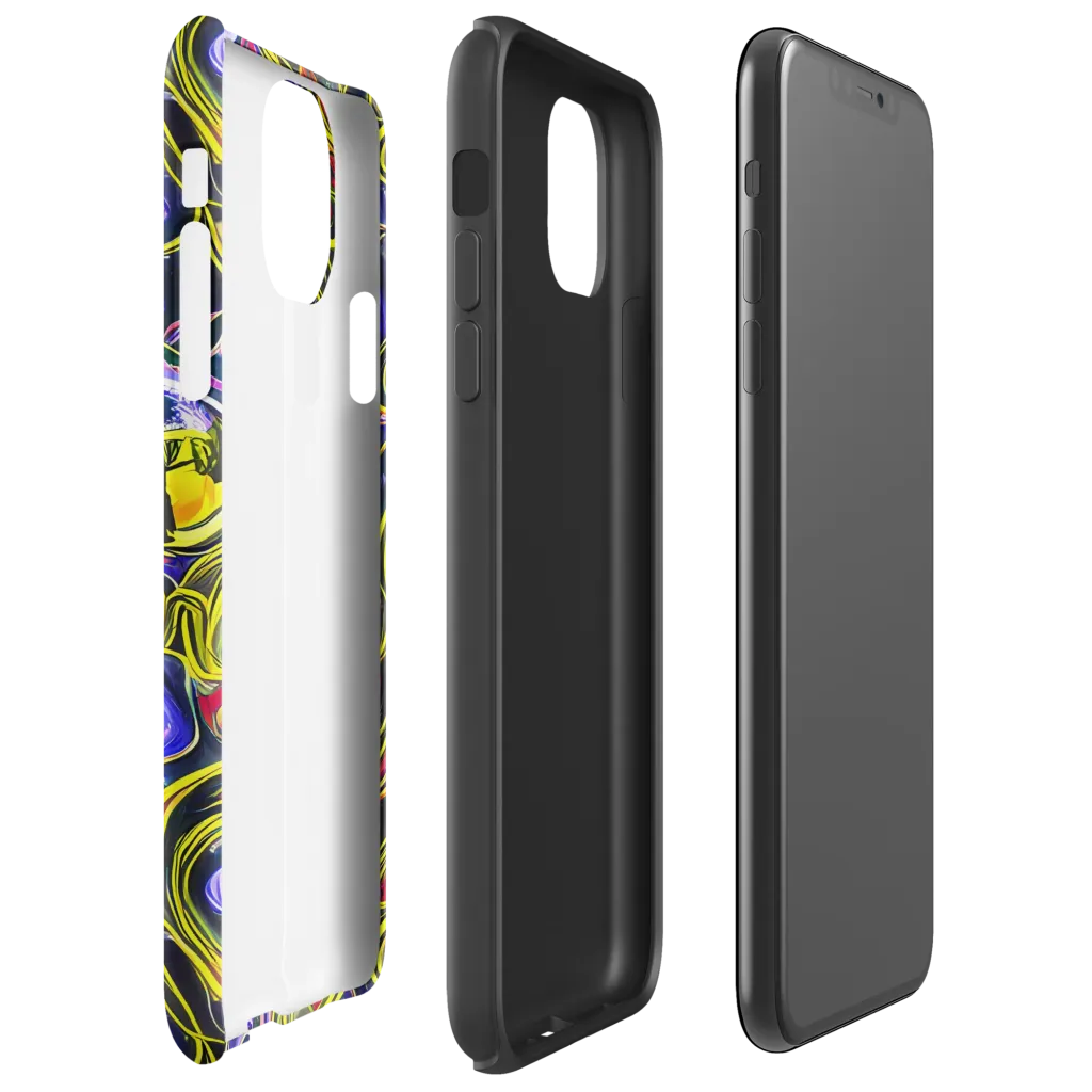 Prismatic Circuitry on Tough Case for iPhone® — Right