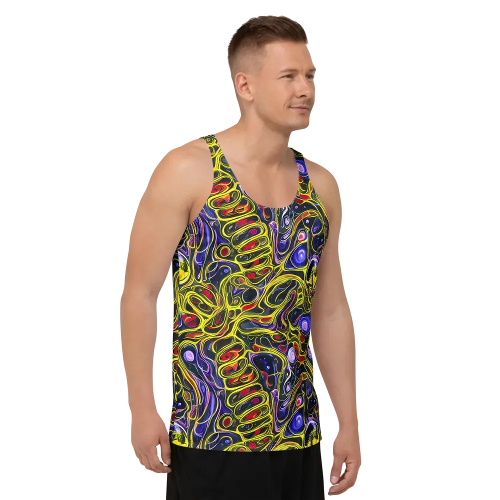 Prismatic Circuitry on Men's Tank Top — Right Front