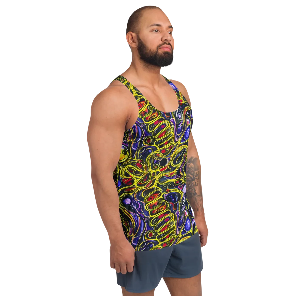 Prismatic Circuitry on Men's Tank Top — Right Front