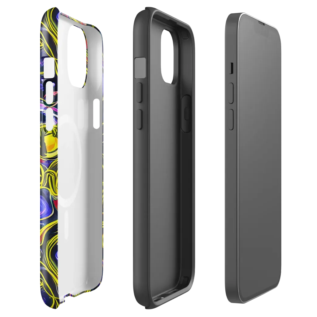 Prismatic Circuitry on MagSafe Tough Case for iPhone® — Front
