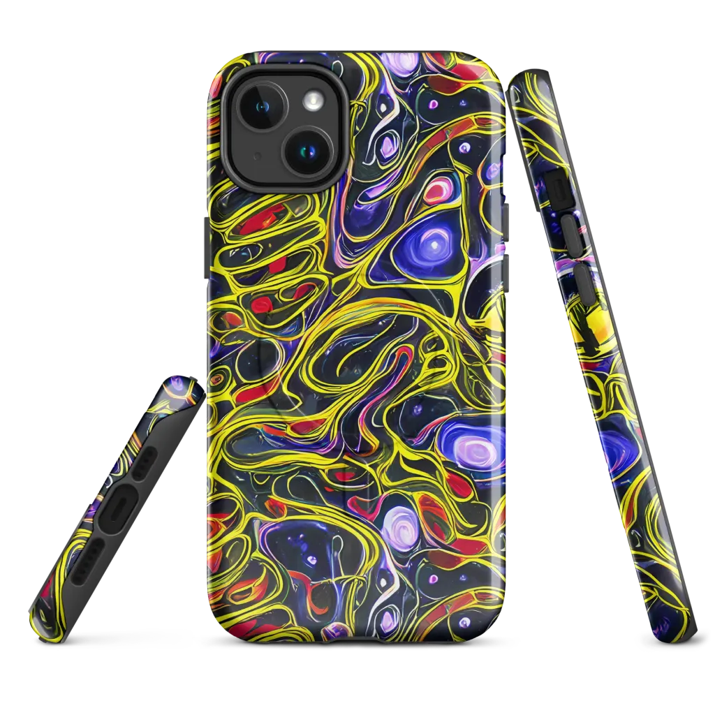 Prismatic Circuitry on MagSafe Tough Case for iPhone® — Front