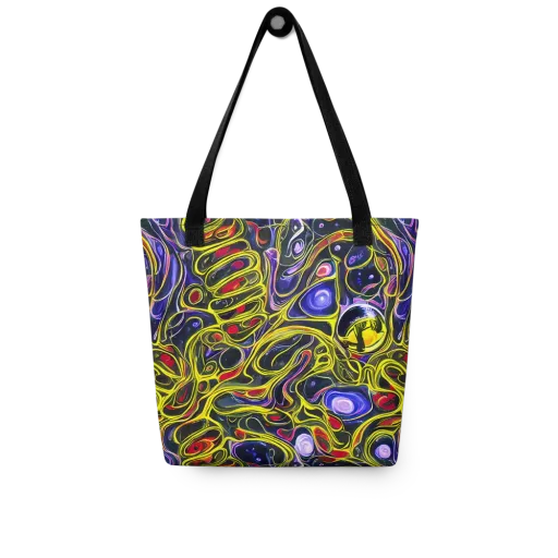 Prismatic Circuitry on a Tote Bag