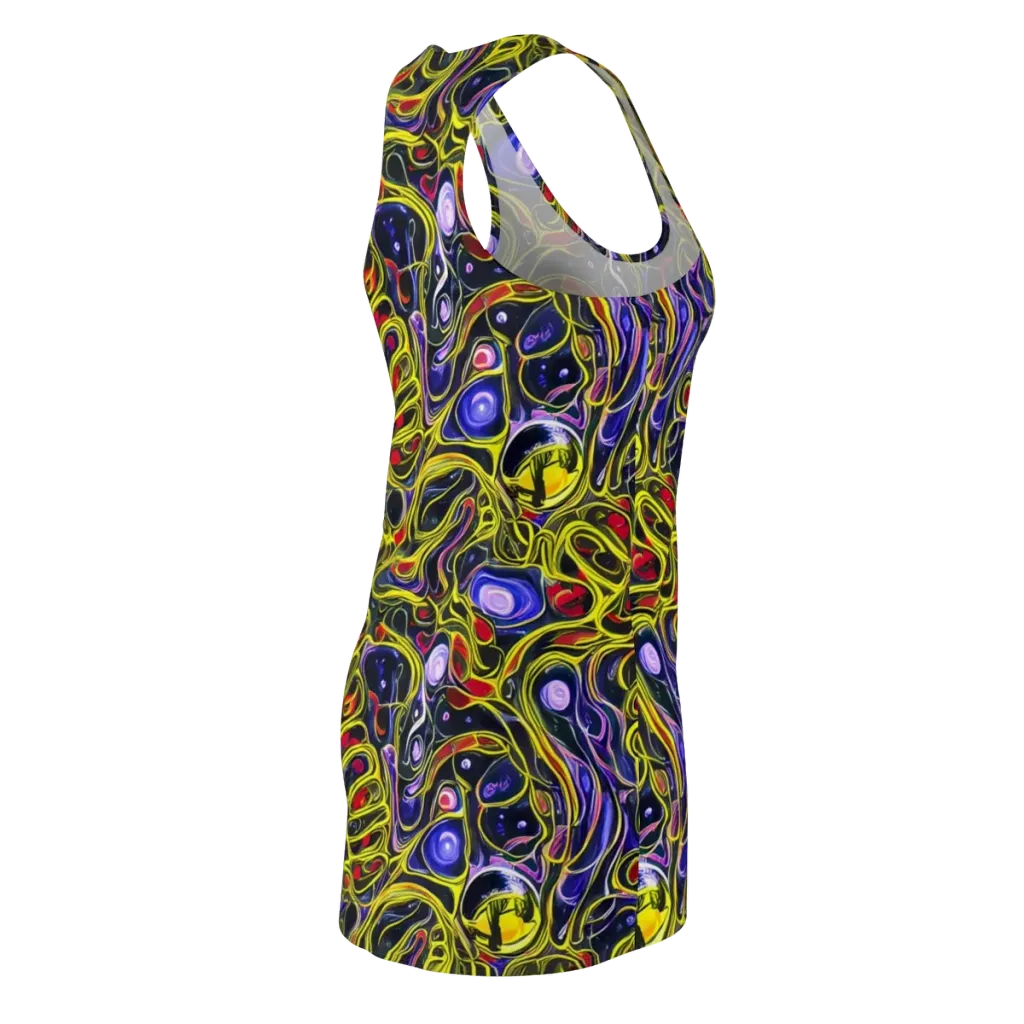 Prismatic Circuitry on Racerback Dress — Back Side